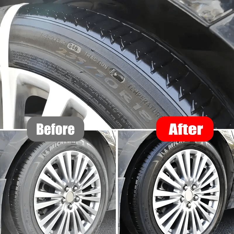 Набор для обновления интерьера автомобиля, пластичный воск для шин, глянец, восстановитель, 30 мл, долговечный