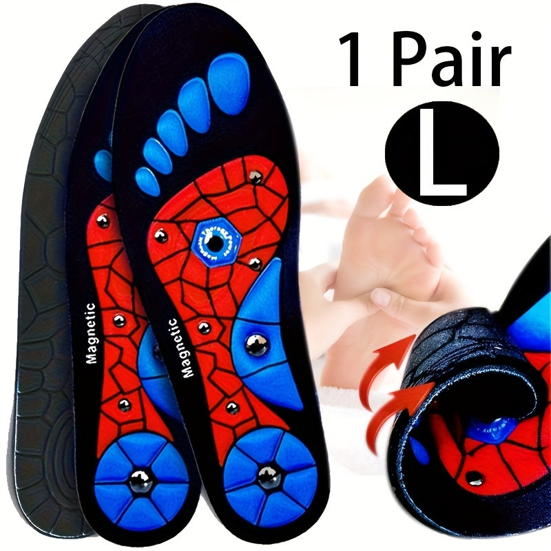 Unisex EVA Magnetic Acupressure Insoles with Arch Support for Sports