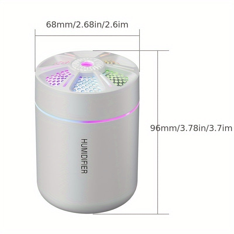 Портативный увлажнитель воздуха с диффузором ароматов и ночником для спальни, гостиной, автомобиля
