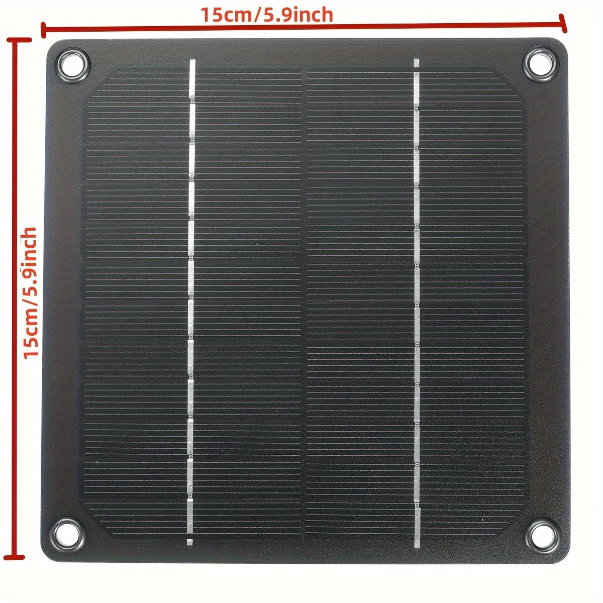 Portable 12V Solar-Powered Exhaust Fan for RVs Greenhouses and Pet Houses