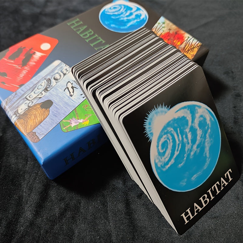 KEPNOY Habitat I Qog'oz O'yini - Shifobaxshlik, Psixologiya va Partiya Qiziqishi uchun Noqonuniy Proyeksiya va Aql Xarita Qutisi - Qog'oz Material, Aralash Ranglar, Yangilik Taxtasi O'yini.