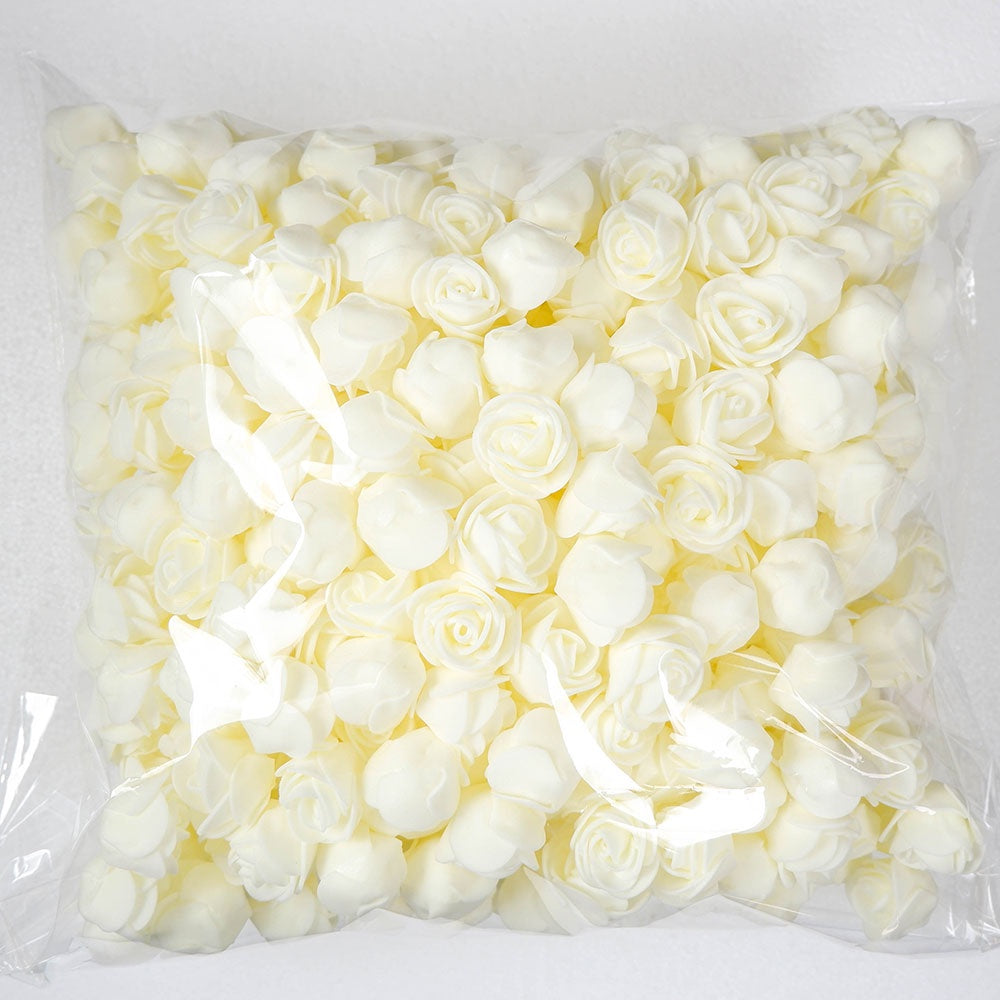 Artificial Foam Rose Flowers for Weddings Home Decor Scrapbooking Valentine's Day Gifts 50 Pack