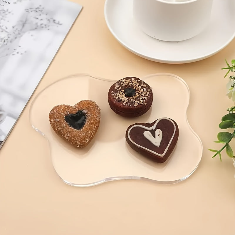 Akril bulut shaklidagi coaster zargarlik buyumlarini namoyish qilish va chashka matlari ta'til uchun