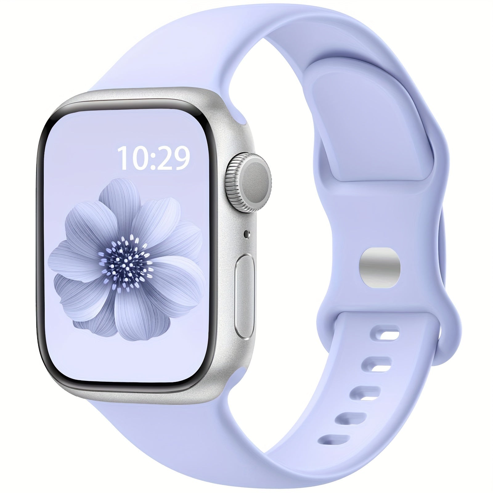 Силиконовые спортивные смарт-часы, набор из 4 штук с бабочковым замком, водоотталкивающие, совместимые с Apple Watch Series 1-9, SE и Ultra, унисекс, без батареи