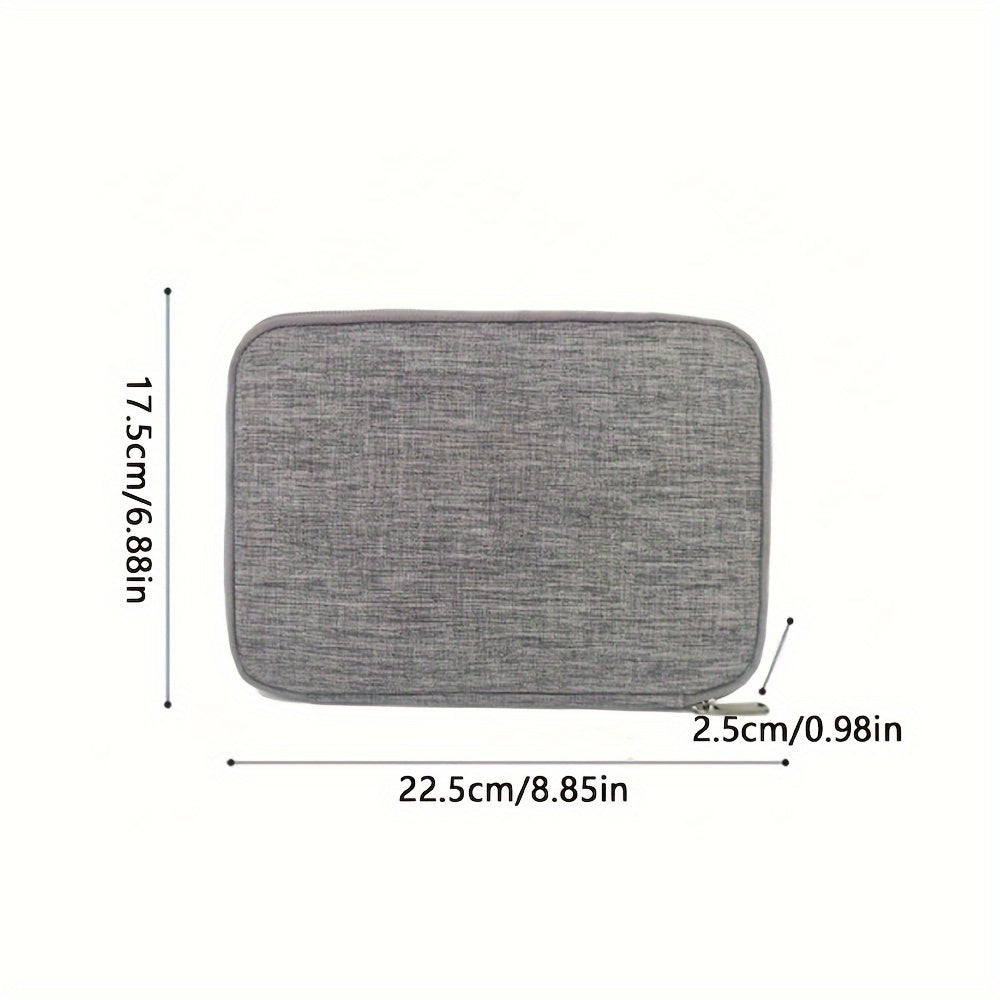 Polyester Watch Organizer Case for Apple Watch Straps Travel Storage with Adjustable Dividers