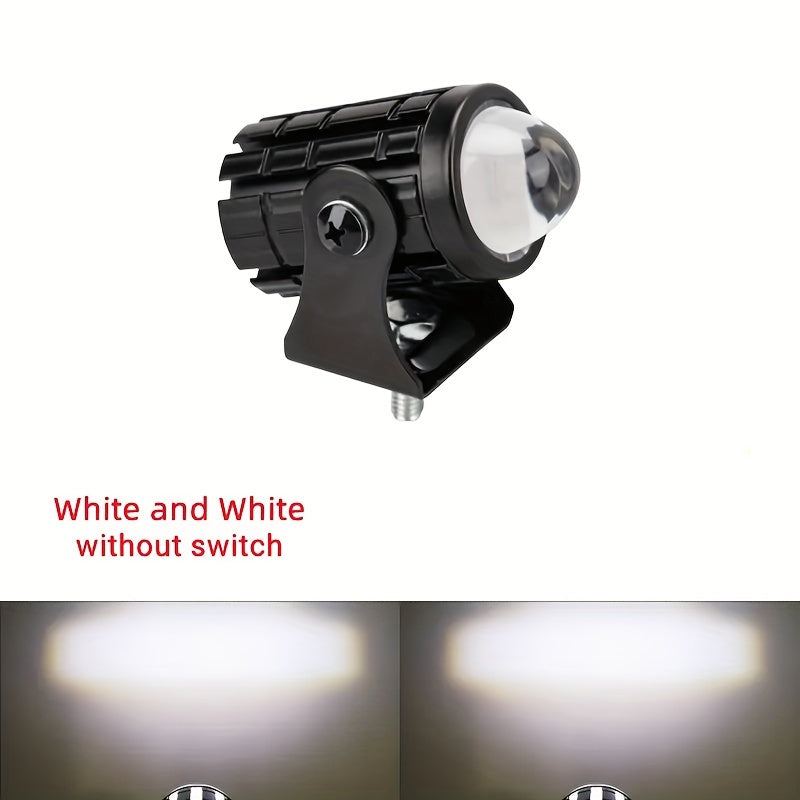 Dual-Color LED Motorcycle and Truck Driving Lights 500-800 Lumens Hardwired
