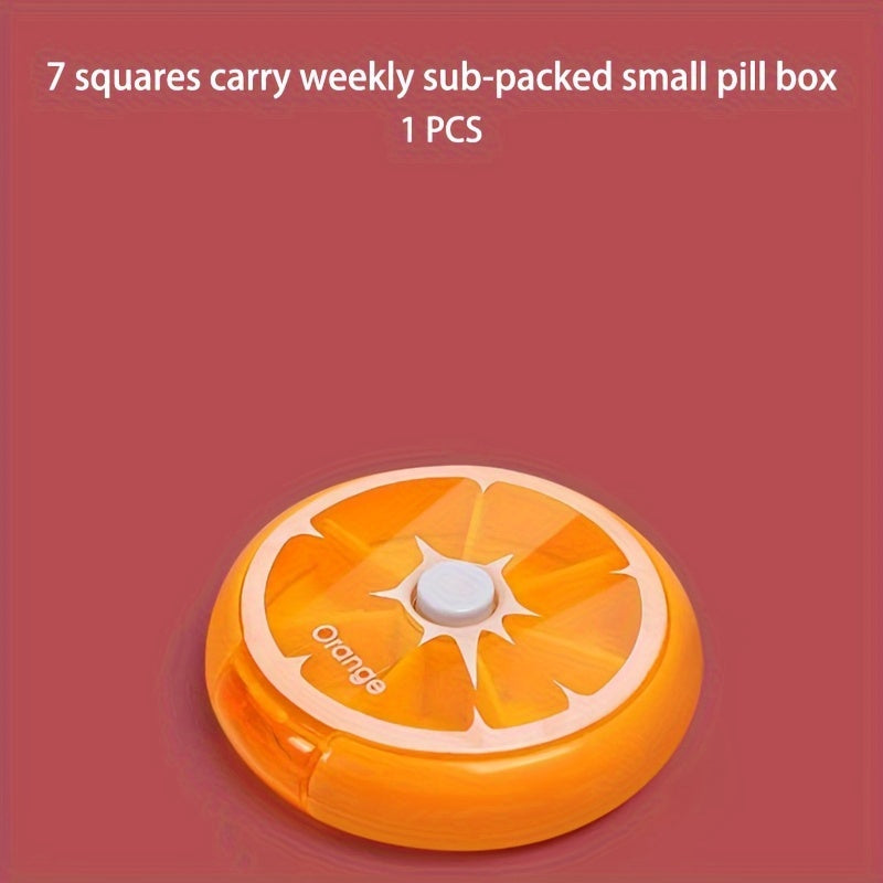 Portable Travel Pill Box 7 Compartments Pocket Size Medicine Organizer