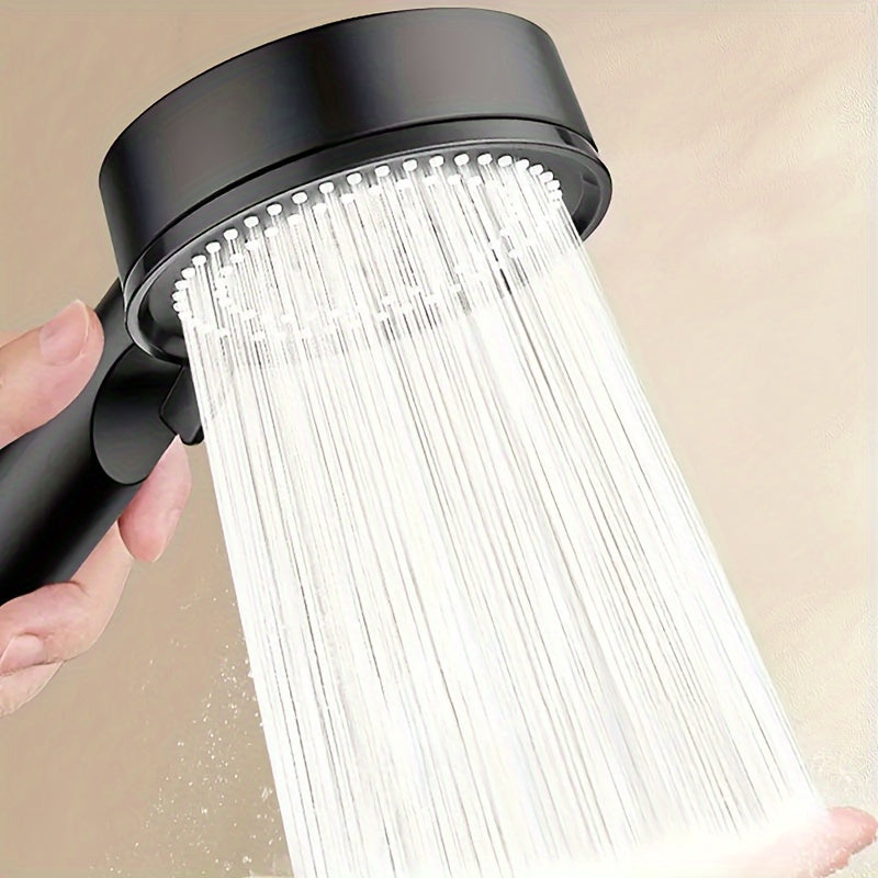 High-Pressure Shower Head with 5 Settings Wall-Mounted Silicone Nozzles Adjustable Flow