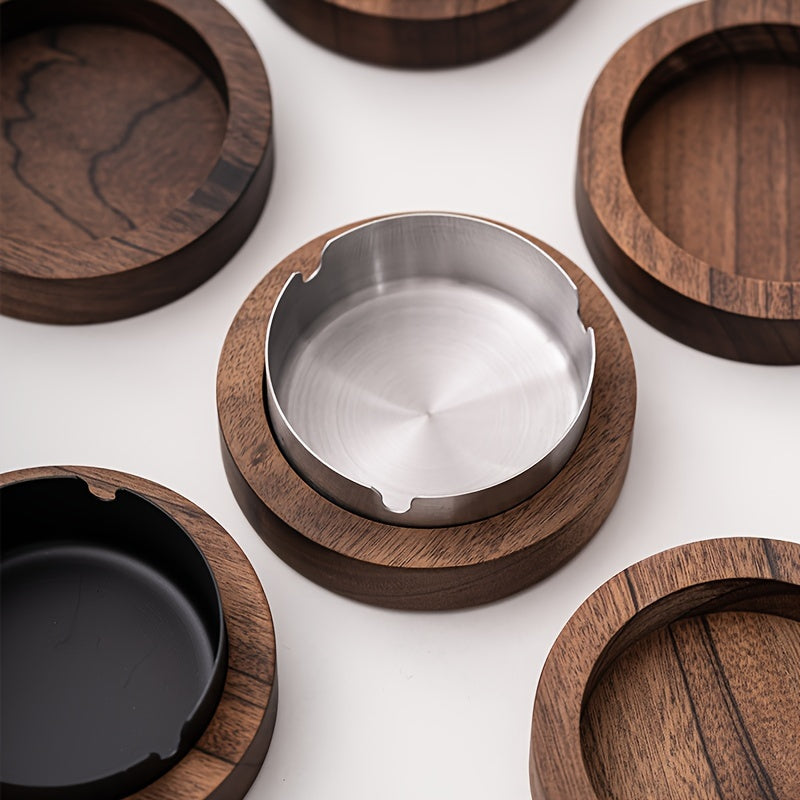 Portable Retro Ashtray Set for Home Office Car Decorative Accessories