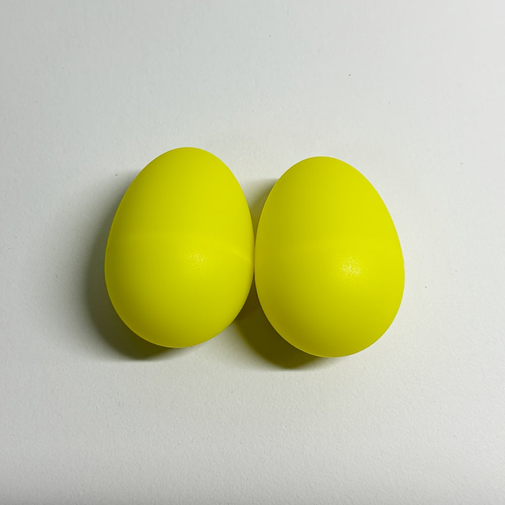 Set of 2 Vibrant Percussion Instruments for Kids Colorful PET Plastic Sand Balls for Music Education