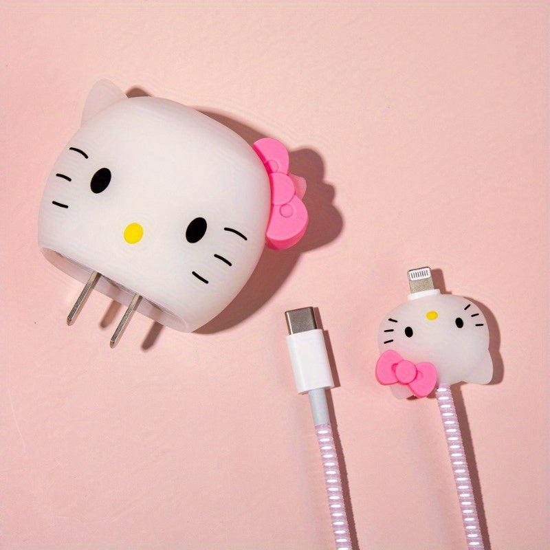 Adaptador de corriente USB-C de 20W con diseño de Sanrio adorable y cubierta 3D para hombres y mujeres