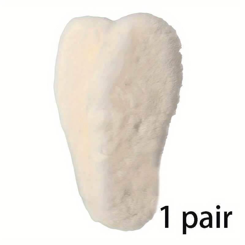 Unisex Wool Shoe Inserts Thick Warm Breathable Cold-Resistant Insoles