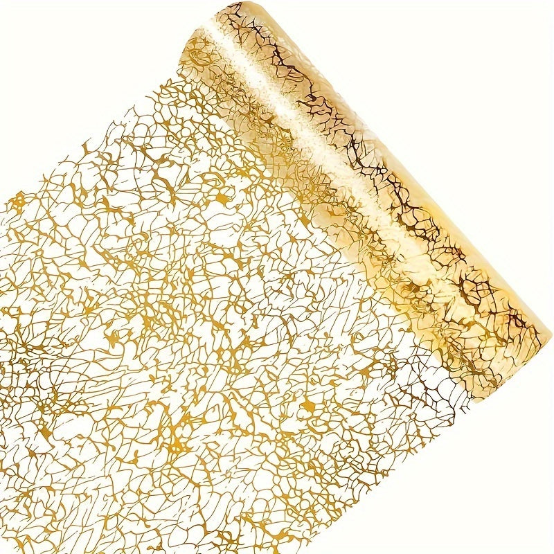 Golden Sequin Table Runner for Elegant Celebrations and Parties