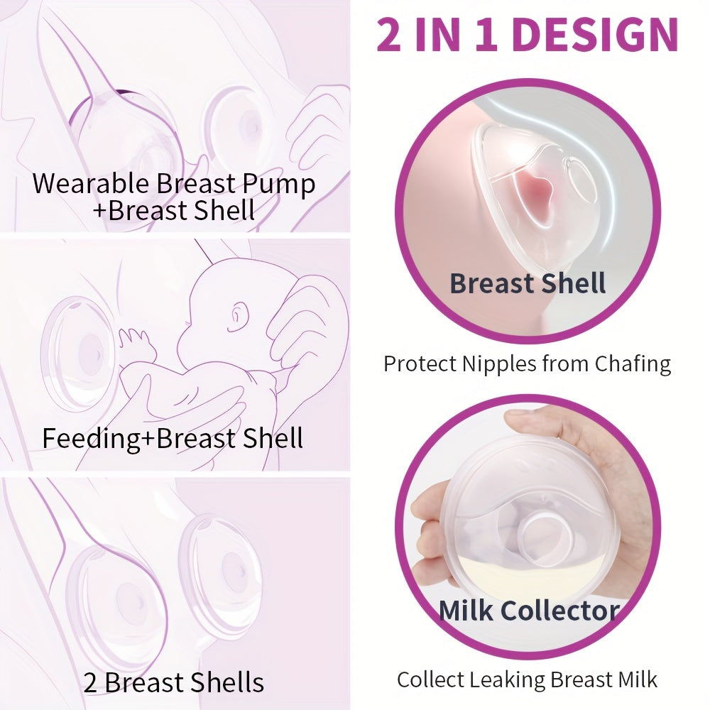 Silicone Breast Shields and Milk Collectors Non-Toxic Durable Easy to Wash