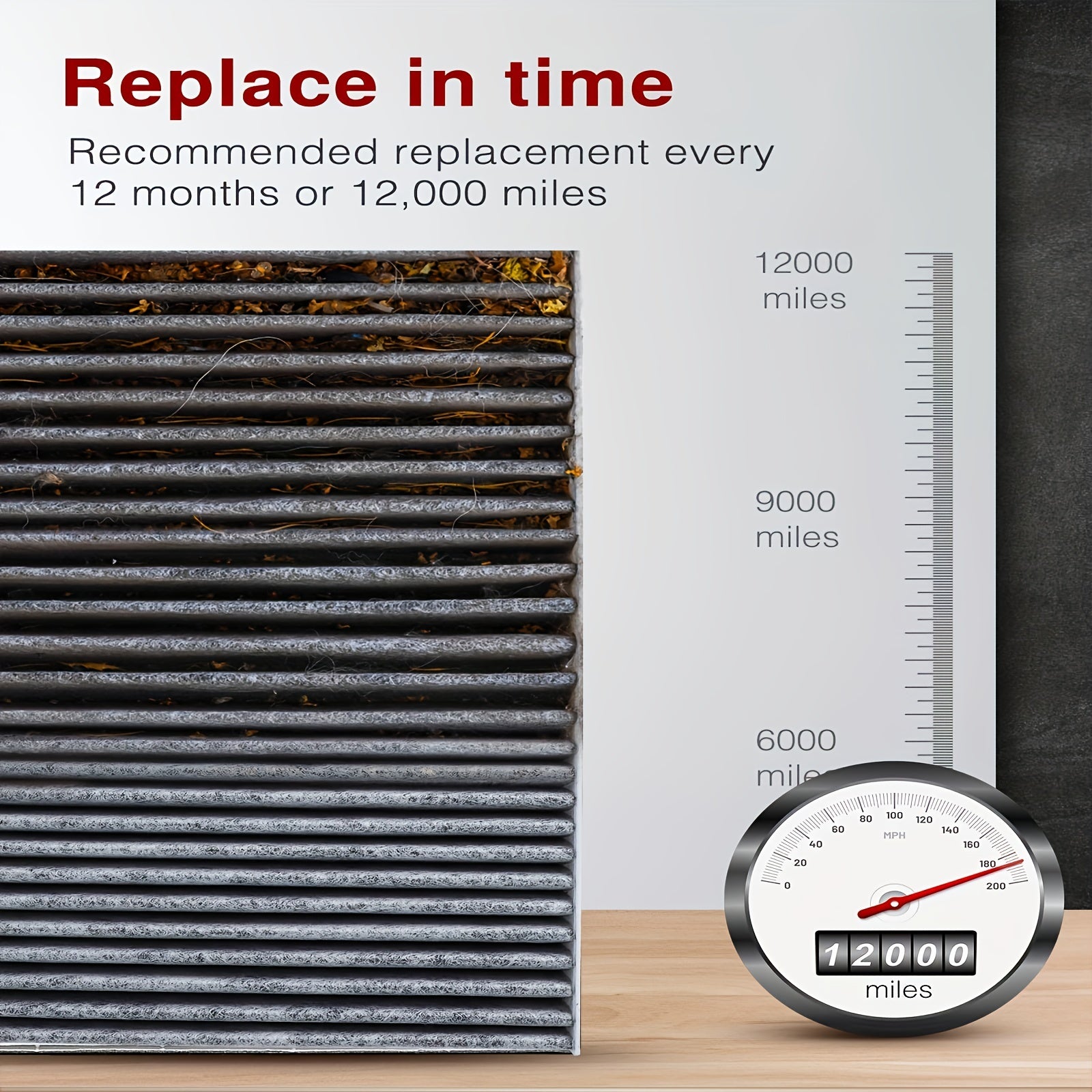 Cabin Air Filter Activated Carbon Compatible with Multiple SUVs and Sedans