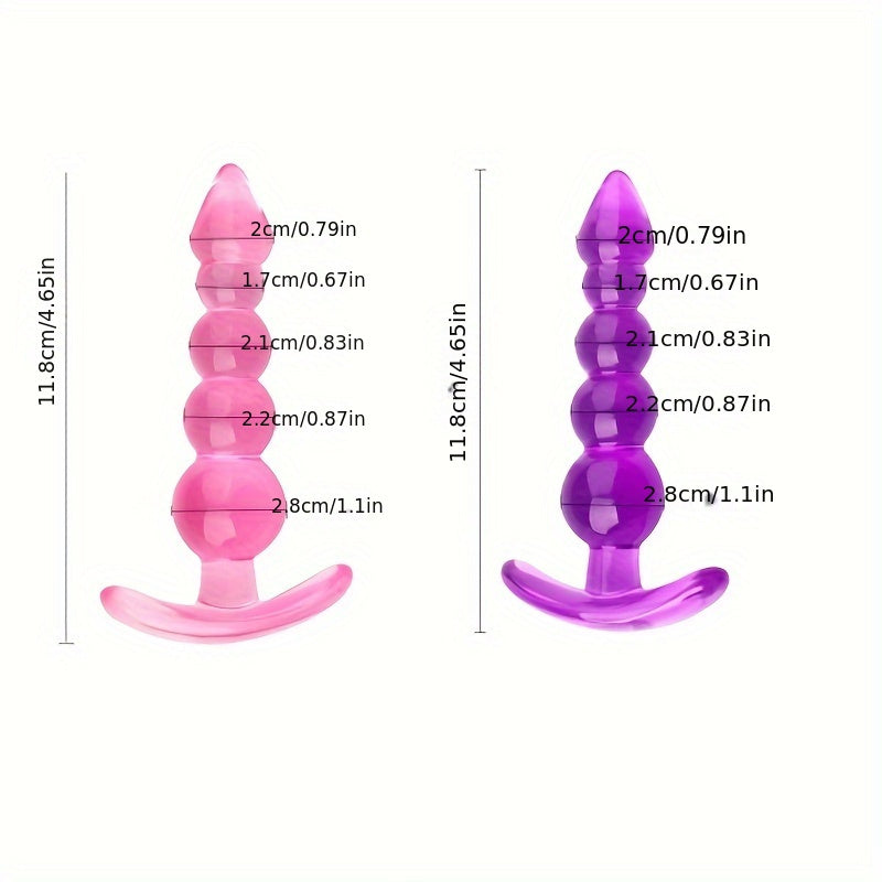 Erkaklar va ayollar uchun silikon tilla anal plagin, 5 tilla bilan anal o'yin uchun