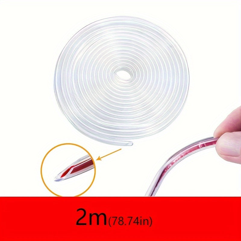 Universal Car Door Edge Protector Rubber Scratch Guard Clear Trim Molding