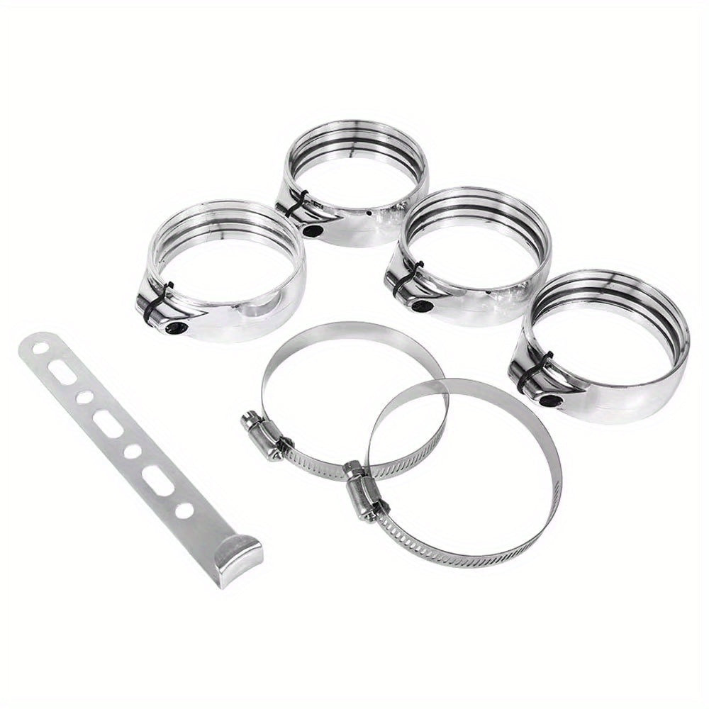 Universal alyuminiy qotishmasi sovuq havo olish quvuri to'plami 3 dyuym 76mm turbo uchun