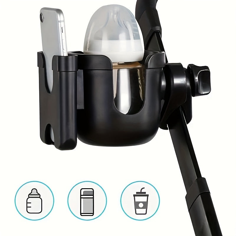 Portavasos para cochecito de bebé con soporte para teléfono para asientos de coche para niños, accesorio de bandeja 2 en 1