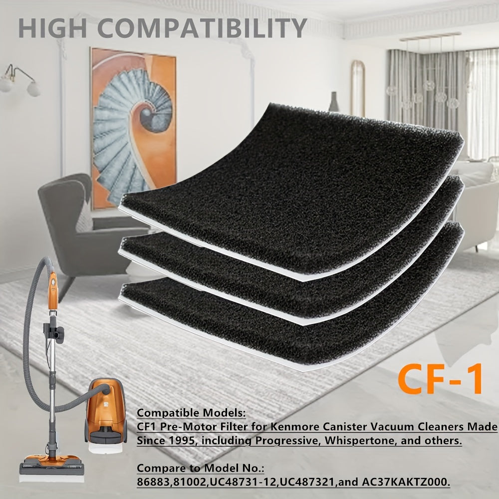 HEPA almashtirish uchun 8 ta kanister changyutgichining ko'pikli filtrlari to'plami, ikki qatlamli filtratsiya