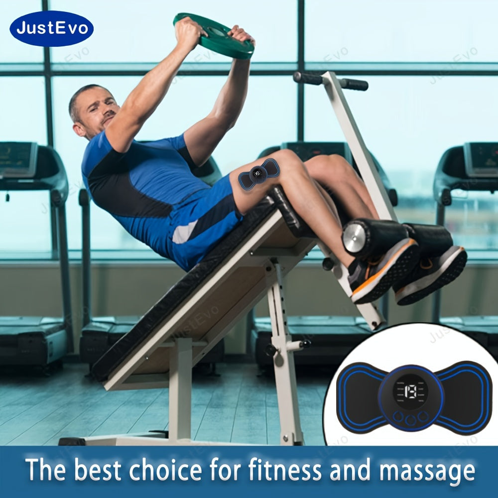 JustEvo portativ mini massaj yamoqi, to'liq tana mushaklari va fasiyalarini bo'shatuvchi USB orqali zaryadlanadigan batareyaga ega, 36V dan kam ishlash voltaji bilan yelka, bo'yin va butun tana massajlari uchun ideal.