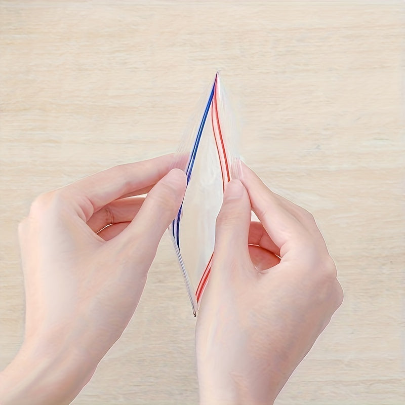 Double Sealed Transparent Storage Bags for Freezing Snacks Nuts Vegetables 135/195 Pack