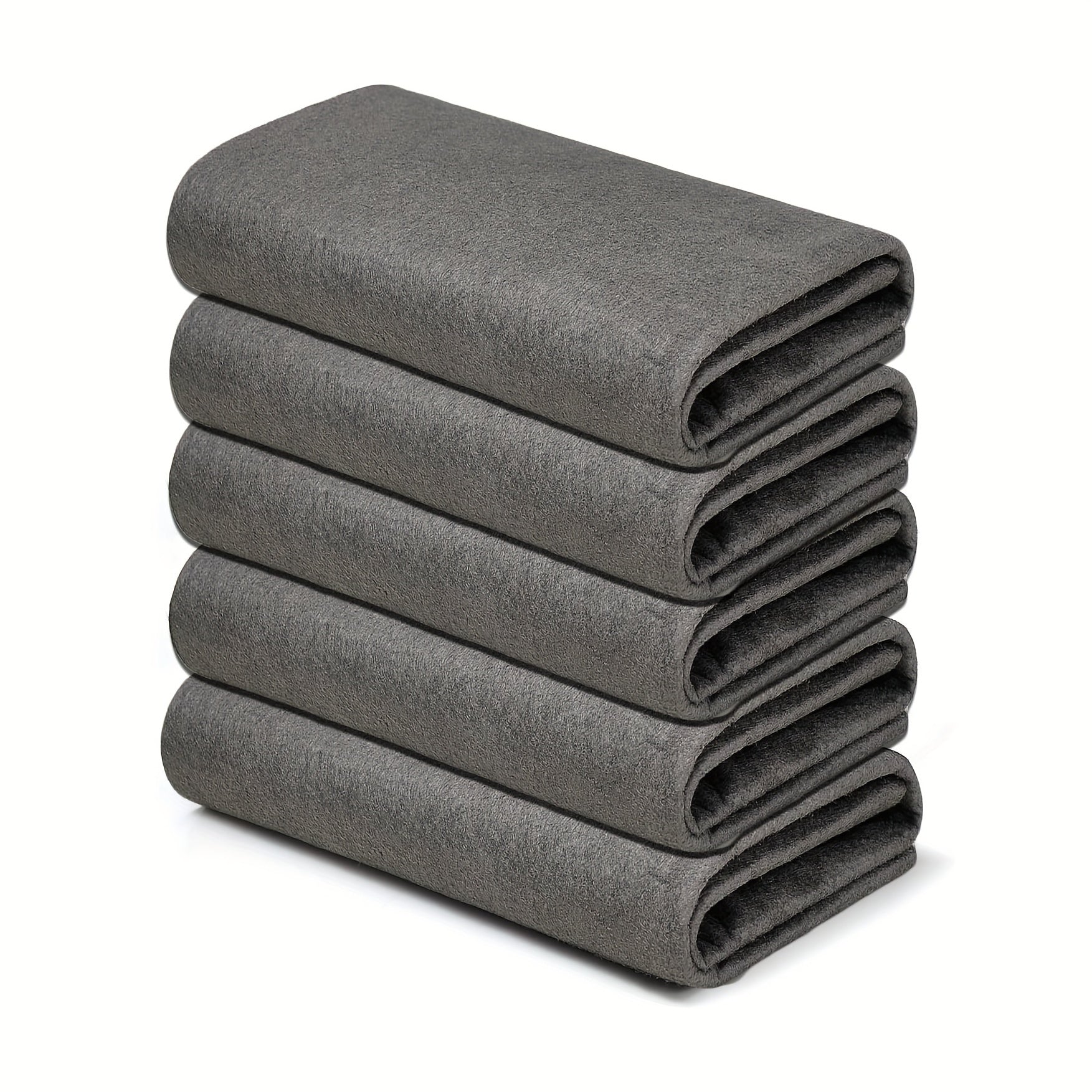 Glass Wipe Cloth Set of 5 Microfiber Cleaning Towels for Windows Mirrors Kitchen Bathroom