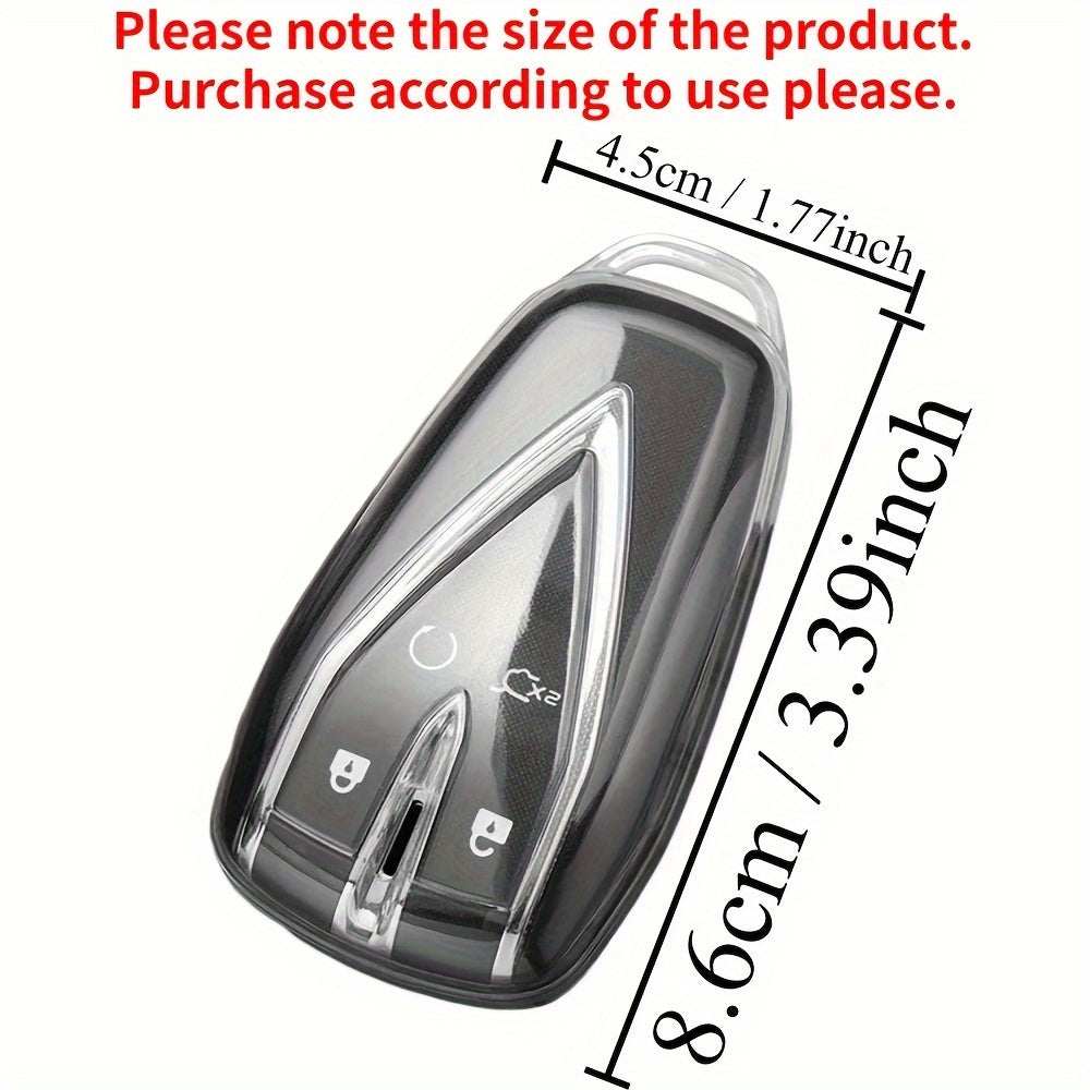 Чехол-кейс для автомобильного ключа из прозрачного TPU для внедорожника, защитная оболочка