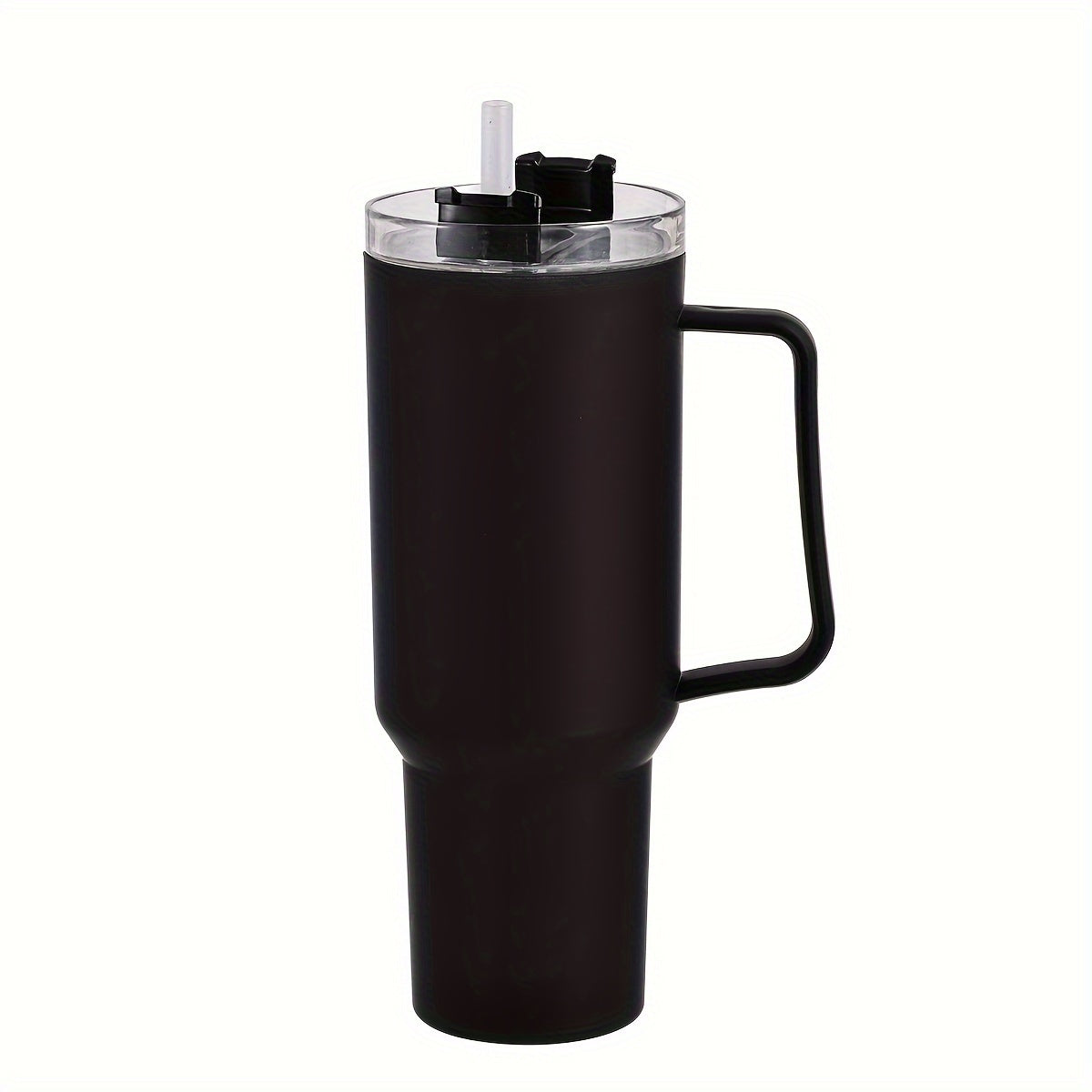 Taza de viaje de policarbonato blanco con asa, gran capacidad para uso en coche y oficina