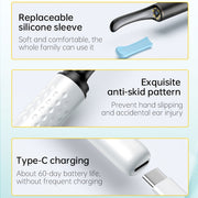 Набор для удаления ушной серы с камерой и лампой, перезаряжаемый через USB