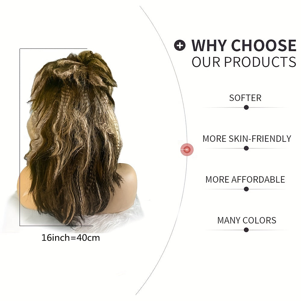 Synthetic Wig for Costume Parties and Cosplay Retro 70s 80s Style Unisex