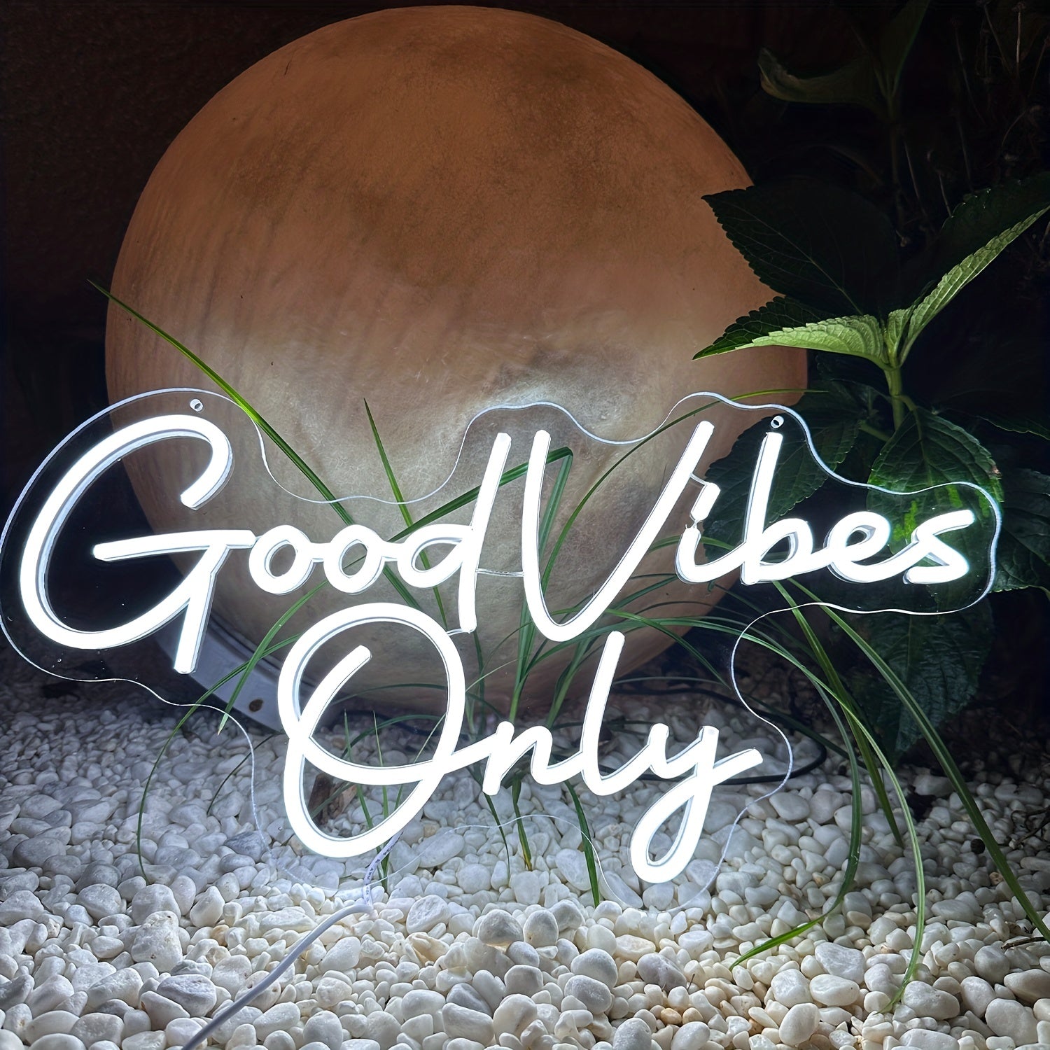 Neon Light 1pc Good Vibes Only Romantic Wedding Scene Wall Decor for Parties Bedrooms Bars