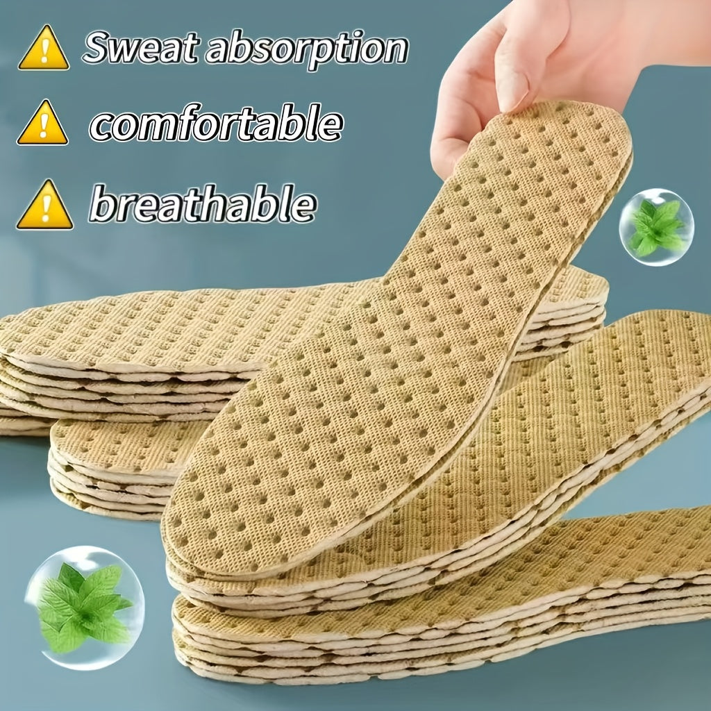 Men Women Breathable Sweat Absorbent Shoe Insoles Outdoor Sports/Casual