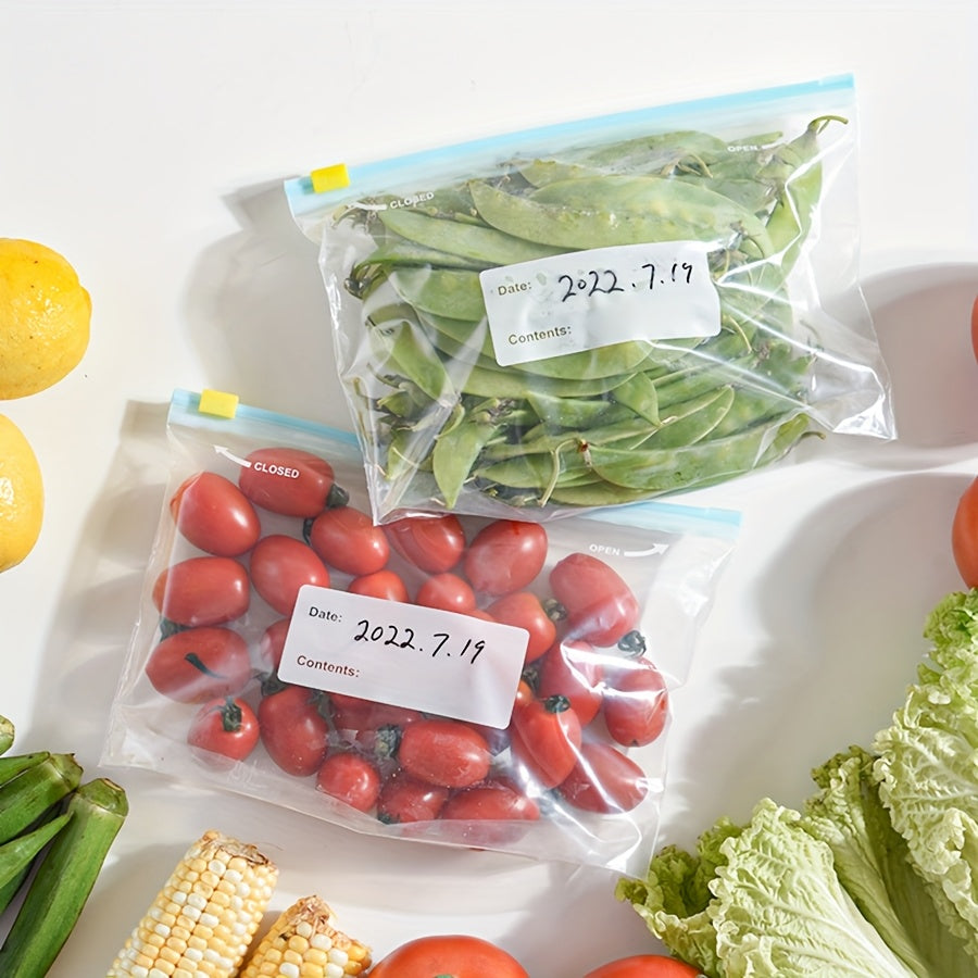 Refrigerator Storage Bags with Sliding Lock Durable Washable Family Camping Essentials