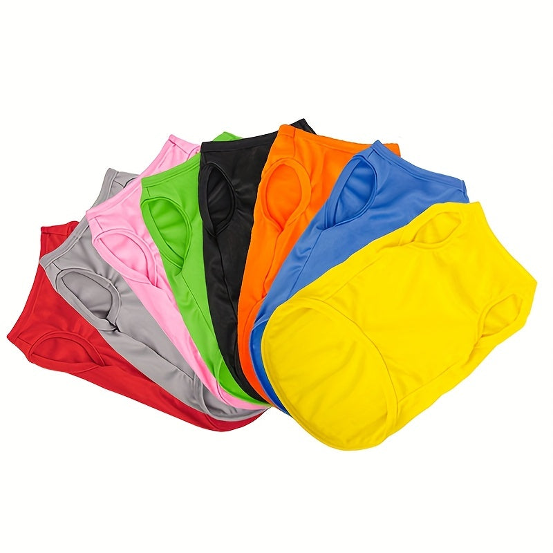 Small Dog Summer Pullover Sweater in Colorful Knit Polyester for Small Breeds