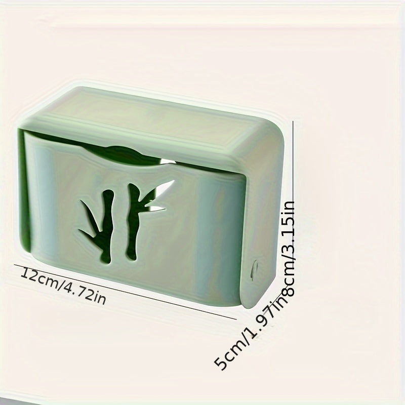 Wall-Mounted Plastic Storage Rack for Kitchen Utensils and Spoons