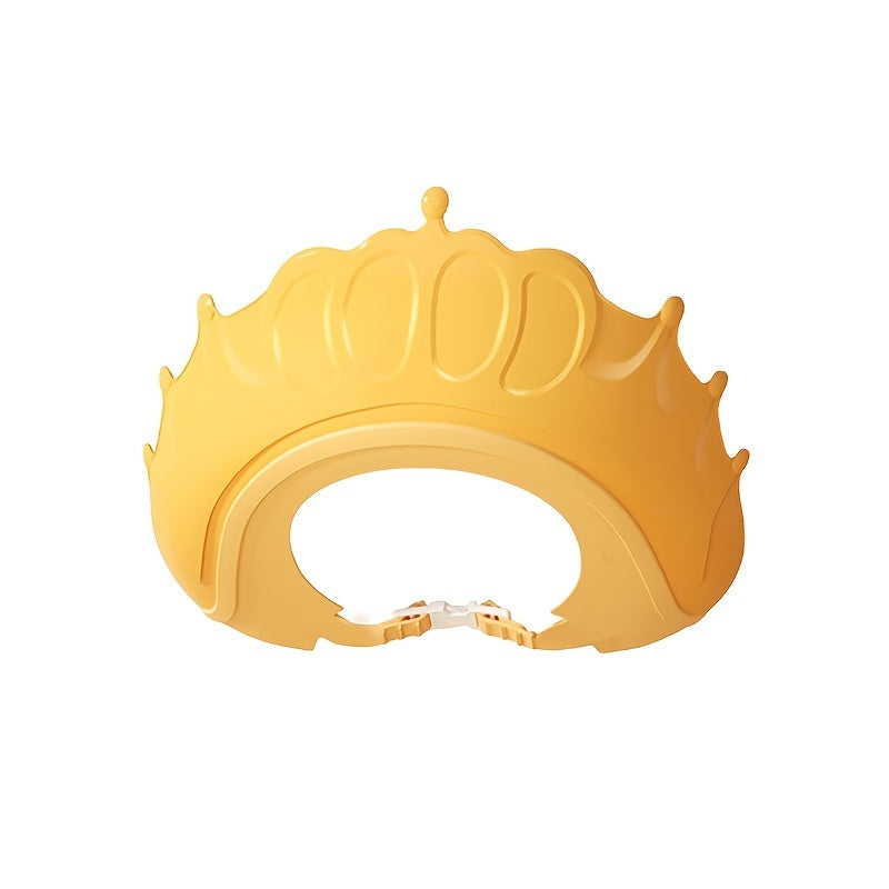 Baby Shower Cap Waterproof Shampoo Hat for Babies Protects Ears and Eyes Cute Crown Style Multiple Colors