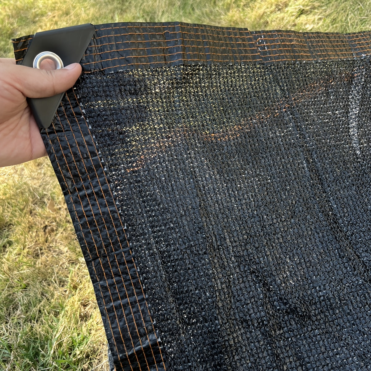 Rectangular Sunshade Net for Courtyard Balcony Garage Backyard Pool Lawn Outdoor Privacy Black 81-90% Shade