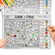 Children's Activity Book for Focus and Observation Skills with Hidden Object Puzzles