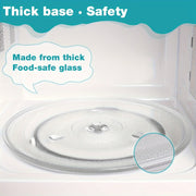 Y-Shaped Glass Microwave Turntable Tray 9.6 Inch Replacement for LG GE Panasonic