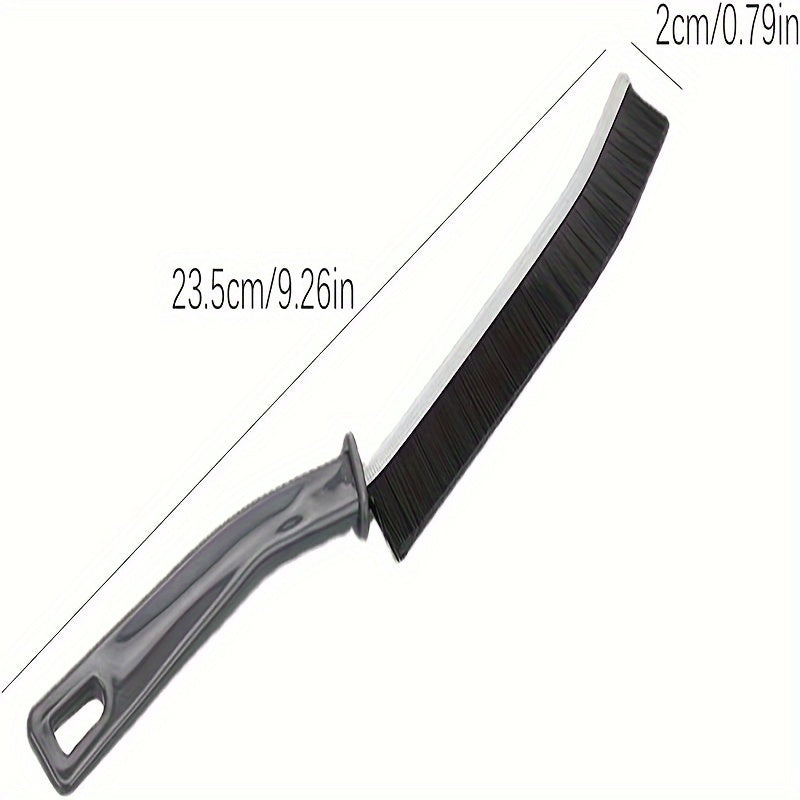 Soft Bristle Crevice Cleaning Brush with Comfort Grip Durable PET Material