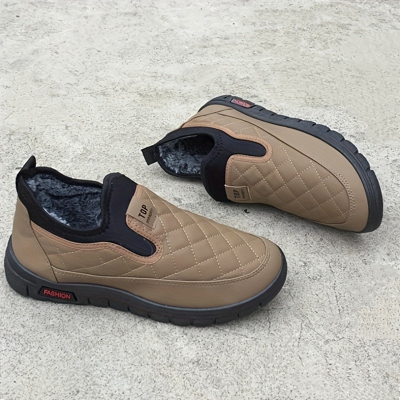 Women's Winter Snow Boots Quilted Plush Lining Rubber Sole One Size