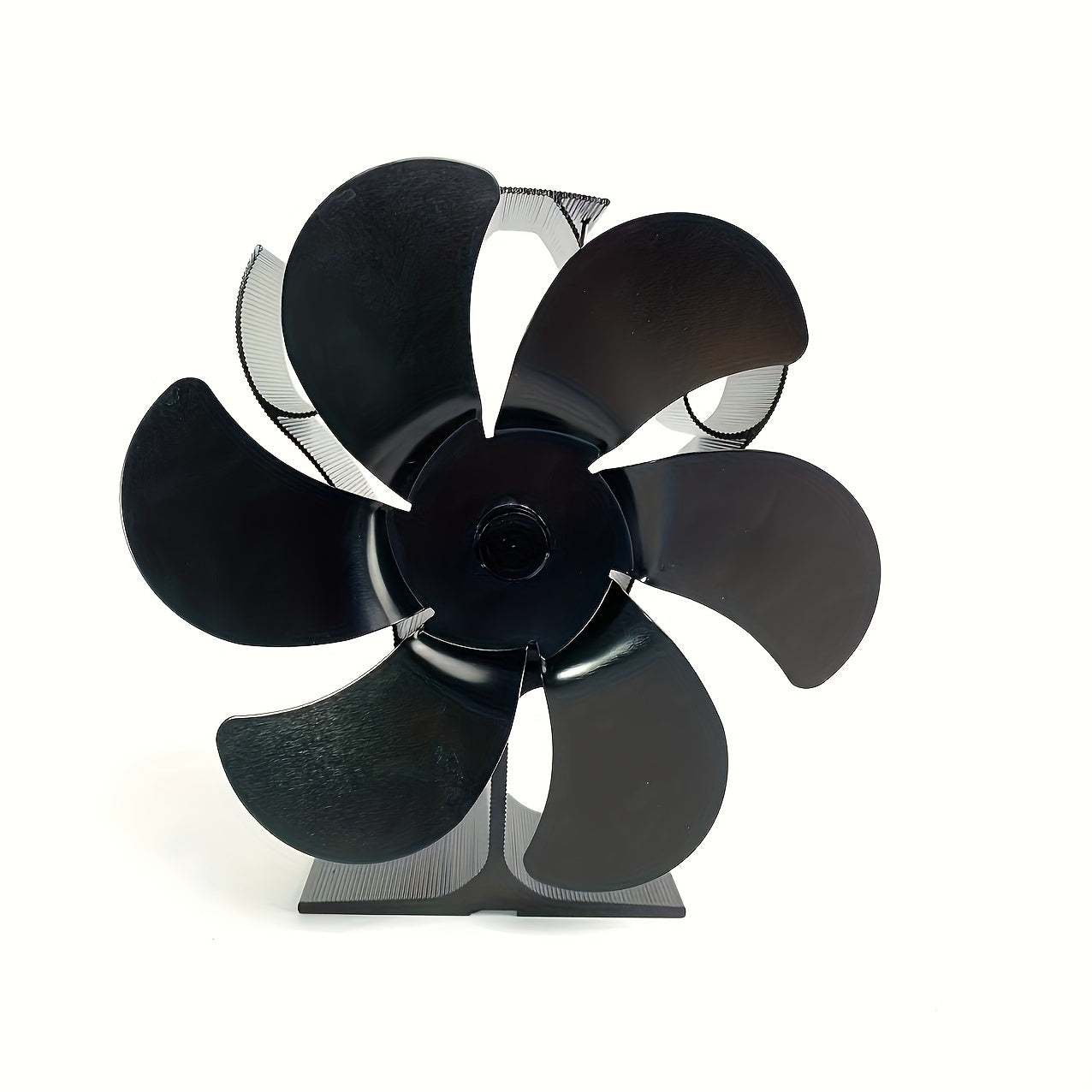 6-Blade Kamin Fan Aluminiy Qotishmasi Ortib Ketishdan Himoya Qiluvchi Plagasiz Yotoqxona Qizdirgich