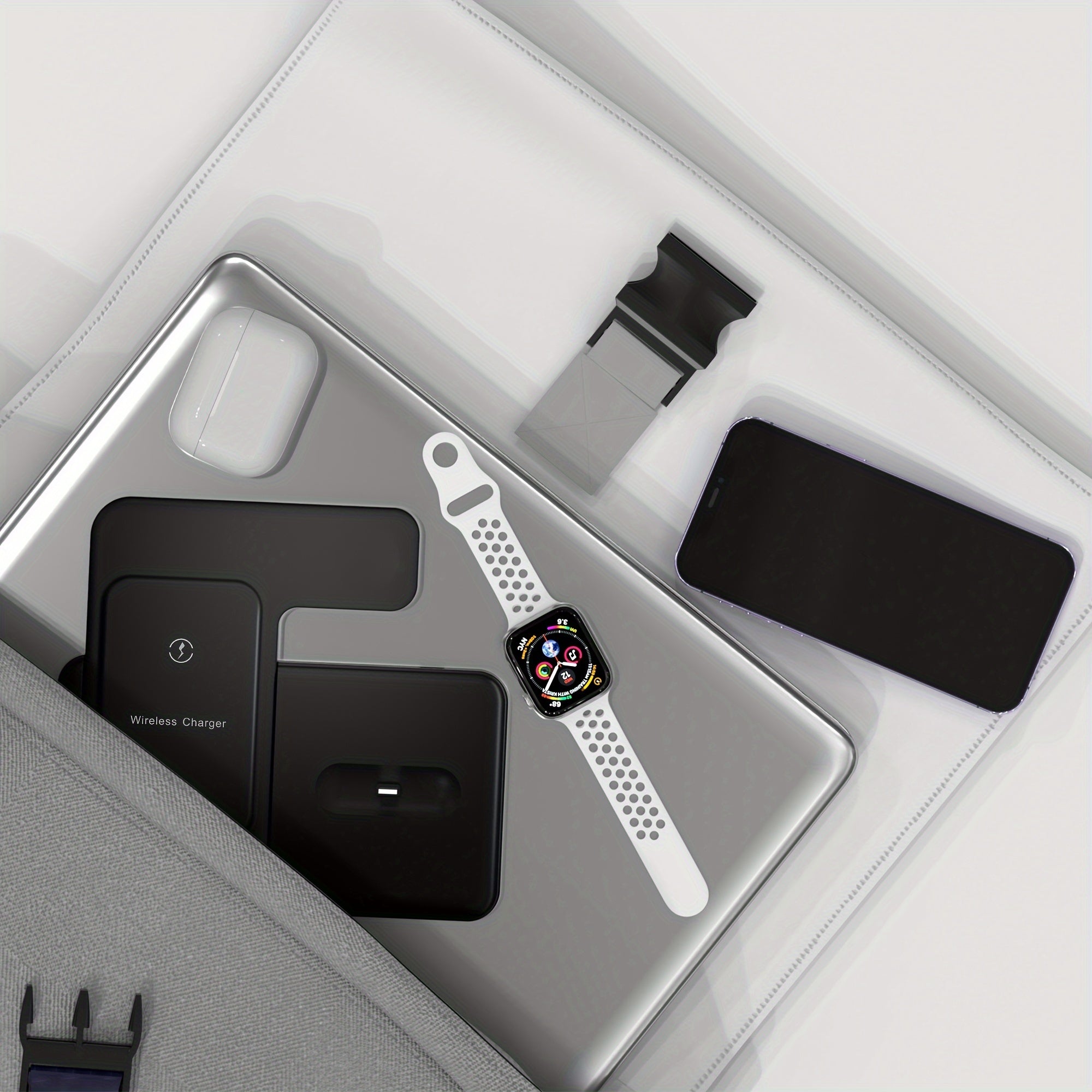 3-in-1 Wireless Charging Station for iPhone iWatch AirPods Fast Charging Dock