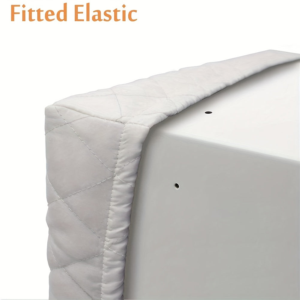 Quilted Air Conditioner Dust Cover with Elastic Fit Indoor Heat Insulation