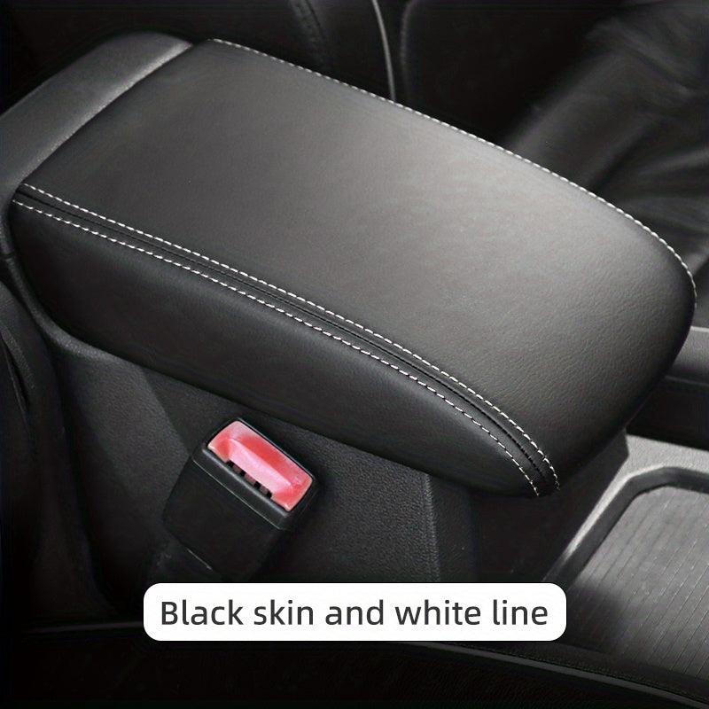 Universal PU Leather Armrest and Gear Shift Cover for Tiguan Black