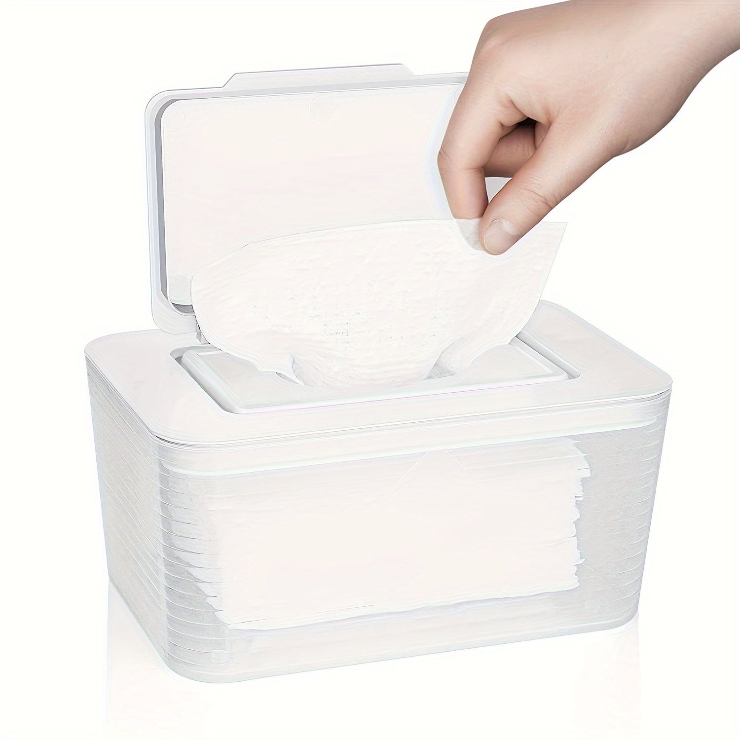 Wet Wipe Dispenser with Seal Holds Plenty of Wipes Easy Refill One Hand Secure Closure