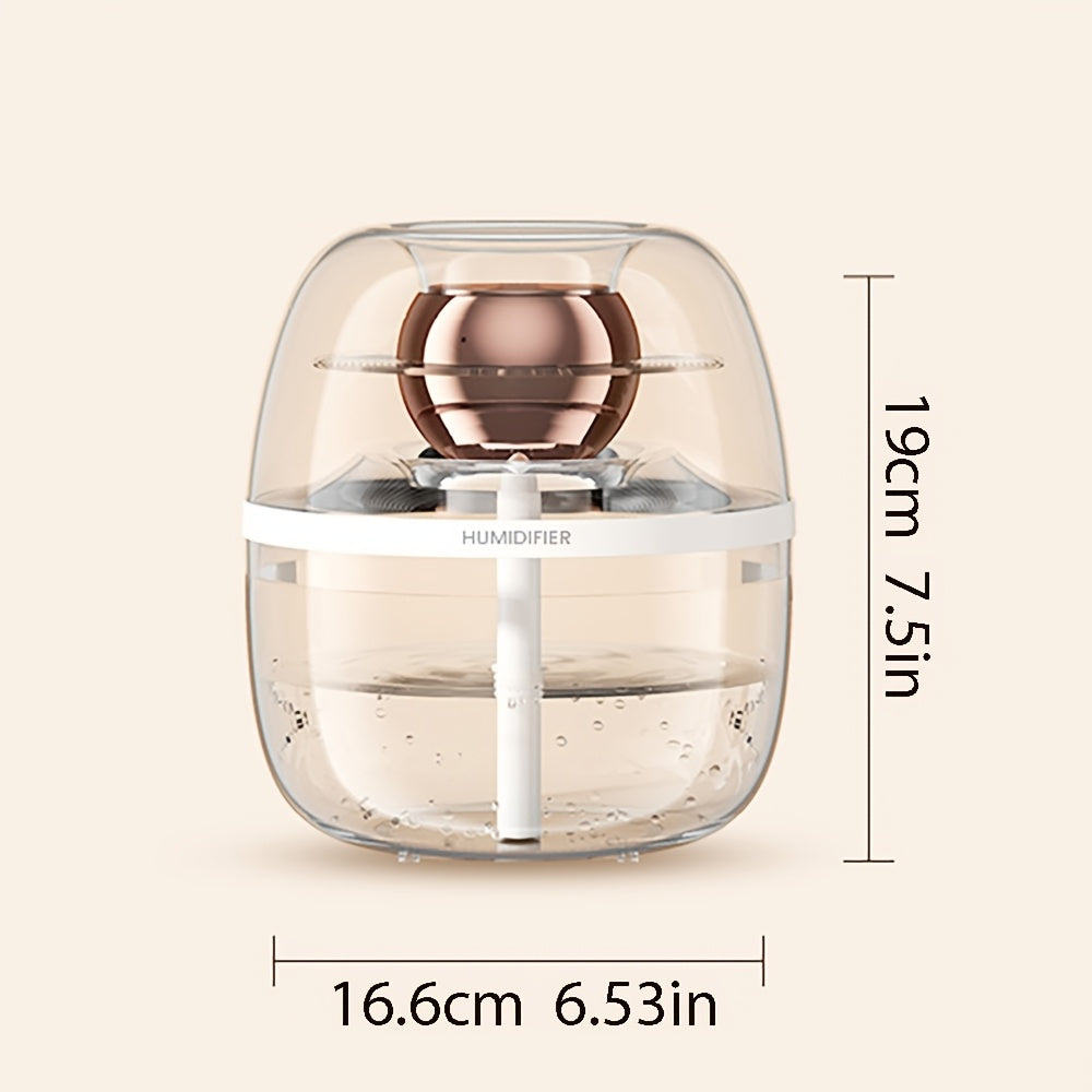 Dual Spray 3L Ultrasonic Humidifier for Bedroom Office Night Light Silent