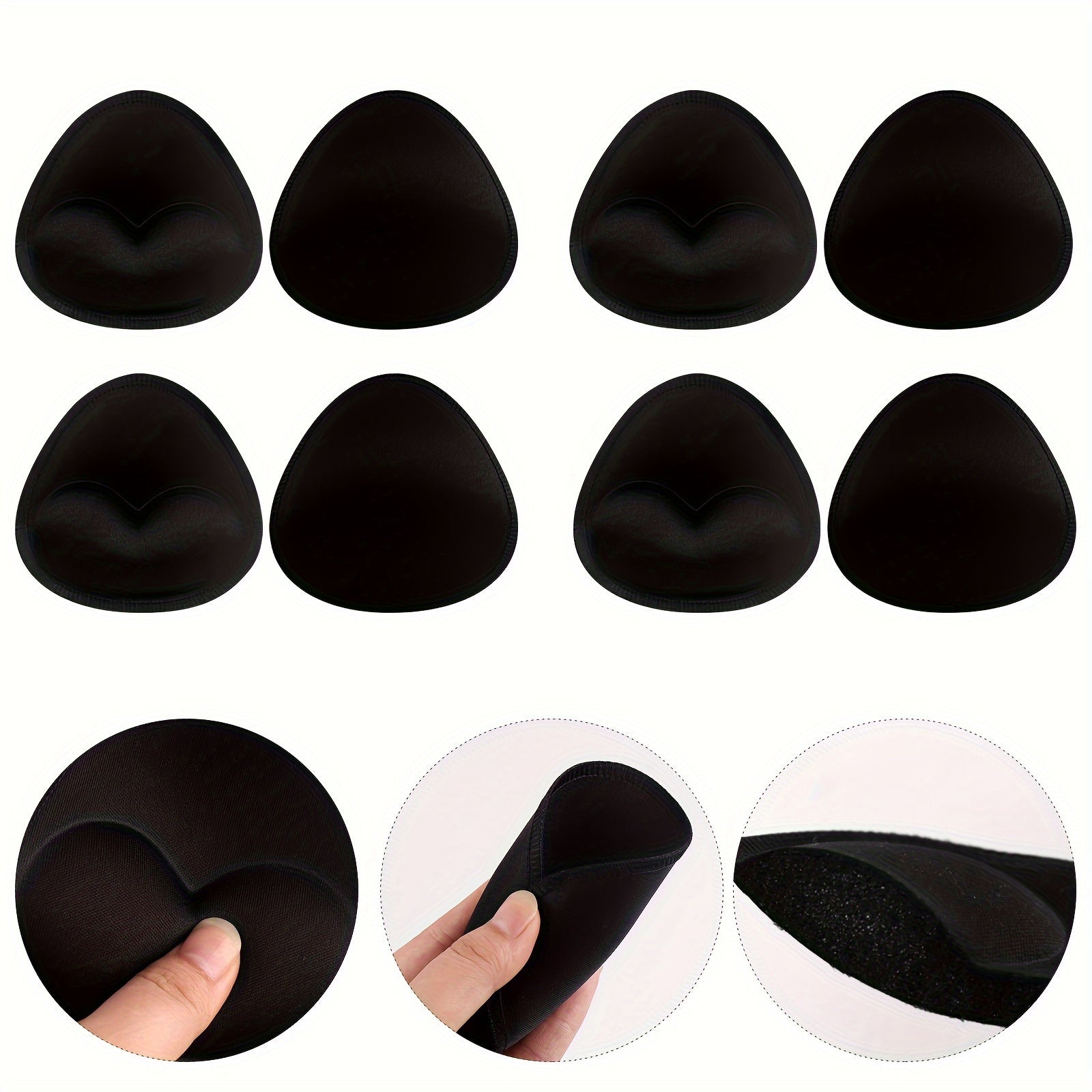 4 Pairs Invisible Anti-Convex Chest Enhancer Pads for Women's Lingerie