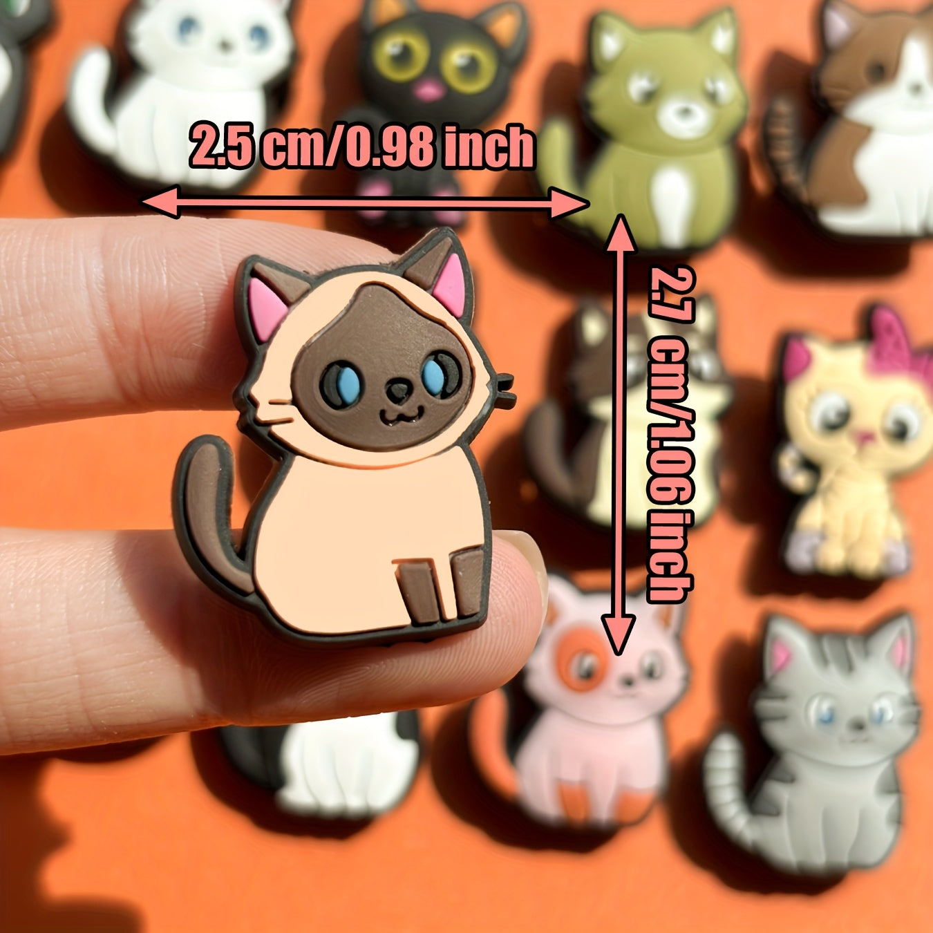 Kids Cartoon Cat Stickers Set, Colorful, Decorative, Durable